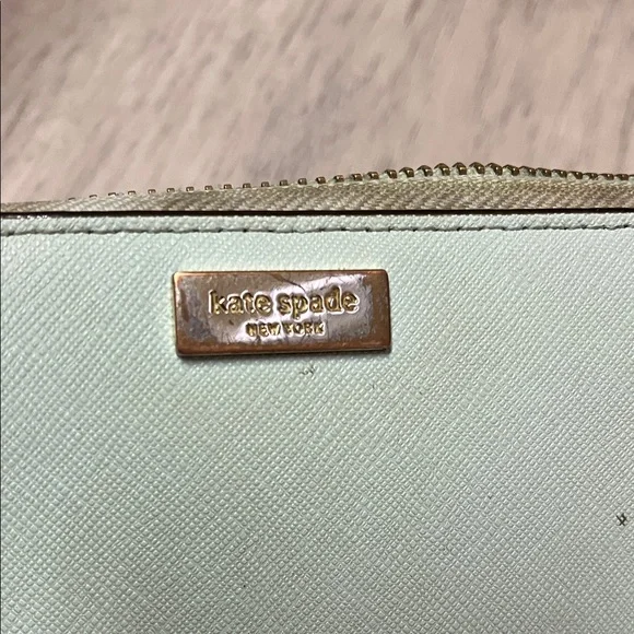 kate spade Colorblock Zip Wallet in Mint, Pink & Navy - Picture 8 of 10